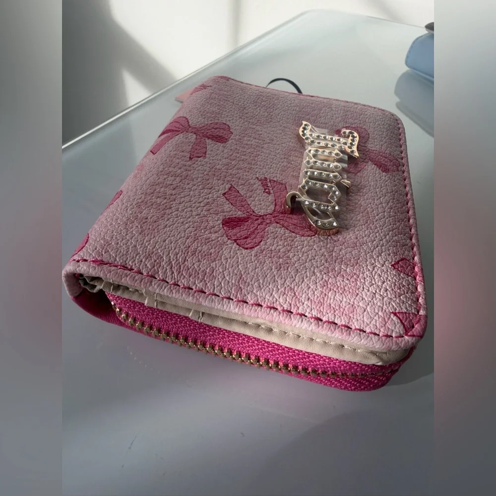 Juicy Couture Pink Bow wallet Card Holder